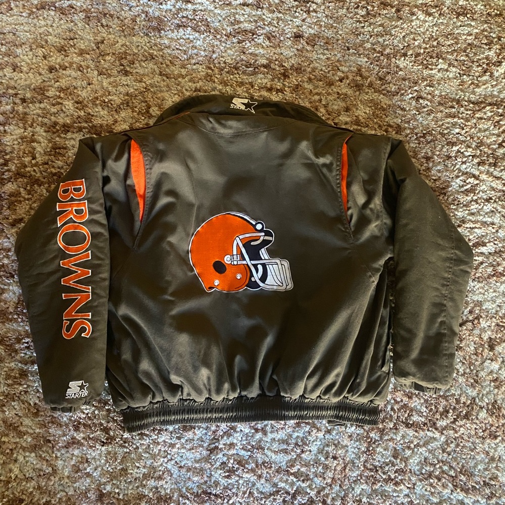 Cleveland Browns Vintage NFL STARTER Jacket Men’s Size Large